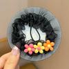 Malla para el Cabello de Niña Recogido de Baile Bolsillo Invisible para el Cabello de Niña Tocado de Flor Cabeza de Bola Accesorios Fijos para el Cabello Accesorios para el Cabello de Niñas
