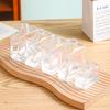 Frasco Quadrado de Vidro Transparente Estilo Nórdico Frasco Vazio Aromaterapia Rattan Sem Fogo Óleo Essencial Aromaterapia Frasco Decoração de Casa