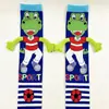 Envío Transfronterizo de Calcetines para Niños de Celebridad de Internet Australiana, Calcetines Altos Personalizados con Dinosaurio 3D de Dibujos Animados de Moda para Niños Mayores, Colección Festiva