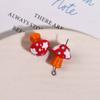 Bonito Criativo Óleo Soltando Onda Dot Amor Cogumelo Beads Straight Hole Acessórios de Resina DIY Brincos Headwear Pingente Acessórios