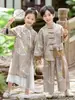 Hanfu para Niños 2025 Nuevo Estilo Disfraz Tradicional Chino para Niñas Ropa de Otoño e Primavera para Niños Traje Tang de Alta Gama Atuendo para Performance de Festival de Medio Otoño
