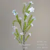 Flores Artificiais Azuis para Casamento Flores Falsas de Teto Decoração de Casamento Parede de Flores Arranjo de Flores de Chão para Casamento Materiais para Arranjo de Flores de Seda