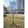 Base Simples para Placa de Outdoor de Mão à Prova de Vento Preenchida com Água Suporte Simples Exibição Prateleira Evento Promocional Sinal de Orientação