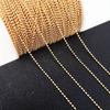 Cadena de cuentas de bolas de material de bricolaje, producto de retención de color de cobre, collar, pulsera, horquilla, accesorios de borlas para ropa, joyería Yiwu al por mayor