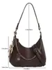 Bolso Cruzado de Hombro Único Retro Europeo y Americano Textura de Alta Calidad Simple Casual Bolso de Axila Versátil Moda para Viaje de Negocios Bolso Cruzado de Moda