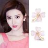 Brincos de Prata Esterlina S925 com Pino Estilo Japonês e Coreano Trevo de Quatro Folhas Olho de Gato Brincos Distintivos Tendência Moda Feminina Doce Versátil Brincos Quentes