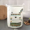Cesta para Ropa Sucia de Tela de Algodón y Lino, Barril de Almacenamiento de Juguetes, Cesta Plegable Impermeable para Ropa, Caja de Almacenamiento para Ropa Sucia