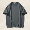 [Antibacterial y Eliminación de Ácaros Grado 7A] Camiseta Fresca para Hombre de Verano de Manga Corta Marca de Moda Holgada Sencilla Básica Superior para Hombre Negro