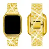 Fornecimento Direto Transfronteiriço de Pulseiras para Apple Watch com Metal Full Diamond de Cinco Fileiras, Adequado para iWatch Gerações 1-11, Modelo Feminino Colorido com Diamantes