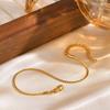 Pulsera Collar de Cadena en S de Acero Inoxidable para Mujer Joyería de Agua de Spring Creek Oro de 18k NC-1238G