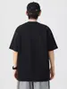 Ru Meng Nueva Camiseta de Manga Corta para Hombre Verano Seda de Hielo Delgada Fresca Holgada Deportiva Retro Japonesa Cuello Redondo Camiseta Básica T