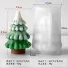 Jiahui Mei Molde de Vela para Árvore de Natal DIY Natal Artesanal Decoração de Aromaterapia Lembrança Molde de Silicone Transfronteiriço