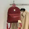 Mochila Feminina Estilo Coreano Tendência Outono Nova Mochila Estilo Retrô Grande Capacidade Estampa de Leopardo Casual Viagem Estudante Bolsa Escolar