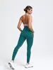 Pantalones de Fitness Rayados de Europa Transfronterizos Más Vendidos Sin Costuras Levanta Glúteos Control de Abdomen Ajustados de Cintura Alta Yoga Cola de Melocotón