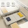 Cama plegable al por mayor de fábrica tablero duro cama para habitación de alquiler cama de hierro económica individual cama para descanso al mediodía tablero de madera cama de acompañamiento para el hogar
