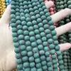 Contas Soltas de Pedra Vulcânica Aromaterápica Coloridas, Contas Redondas de Pedra Vulcânica Sete Cores, Acessórios para Joias Artesanais DIY Semi-Acabados