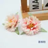 Kit de Materiales DIY de Flores Artificiales con Peonías Pequeñas en Estilo Bosque, Flores de Seda para Accesorios de Cabello Hanfu, Flores Decorativas para Arreglos de Boda