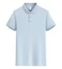 2026 Nueva Camisa Casual de Manga Corta con Cuello Polo de Seda de Hielo Unisex, Simple y Elegante, para el Trabajo y el Uso Diario, de Secado Rápido