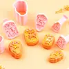 Molde para Pasteles de Luna de Ciervo de la Suerte y Propicio Serie 3D Dibujo Animado Molde Tridimensional Tamaños Grande y Pequeño Realista DIY Molde para Pastel en Relieve
