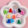 Cuentas Acrílicas con Letras Inglesas y Agujero Grande al por Mayor para Cadenas de Teléfono DIY, Llaveros, Colgantes para Bolsos y Materiales para Accesorios