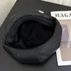 Bonito Boino de Cuero PU con Orejas de Gato de Dibujos Animados para Mujer, Sombrero Artístico Retro de Nicho para Pintor de Nubes, Moderno