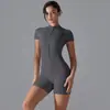 Mono de Yoga Ajustado de Nuevo Estilo con Sensación de Segunda Piel, Cuello Alto, Media Cremallera, Secado Rápido, Traje Deportivo para Correr, Ropa de Fitness