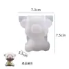 Molde de Resina de Cristal de Amapola Varios Estilos de Oso, Animal Geométrico, Unicornio 3D, Conejo de Bendición Moldes de Silicona