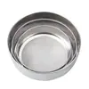 Tamiz de Harina de Acero Inoxidable de Malla 40, Tamiz Redondo Engrosado para Harina de Arroz, Diámetro 9Cm~34Cm, Tamiz de Acero Aimanwu para Hornear para Uso Doméstico