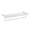 Estante de Almacenamiento de Acero Inoxidable sin Taladro Estante para Toallas Accesorios de Baño Estante para Toallas de Gama Alta Ferretería Organizador Colgante Estante de Almacenamiento
