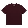Camiseta de Manga Curta de Algodão Sem Costura Tricotada em Tubo com Gola Redonda Pequena, Tamanho Grande, Cor Sólida, Casual, Versátil, Respirável e com Absorção de Umidade