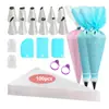 Fabricante Original Set de Boquillas para Manga Pastelera de Acero Inoxidable de 124 Piezas, Manga Pastelera Espesa de Grado Alimenticio, Herramientas para Hornear