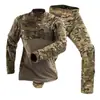 Conjunto Macacão Sapo G4 Tricô Manga Longa Estilo Americano Respirável Camuflado Instrutor Treinamento Militar Outdoor Uniforme Tático Atacado do Fabricante