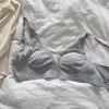 Sujetador de Color Sólido para Busto Grande con Efecto Reductor para Mujer, Sujetador Invisible Sin Costuras con Soporte Lateral Anti-Caída, Espalda Hermosa, Estilo Delgado de Verano para Damas