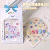 Acessórios para Nail Art Desenho Animado Fofo Abelhinha Filhote de Cachorro Gelo Monstro Boca Grande Transparente Decoração de Unha Tridimensional Pequenos Acessórios de Resina
