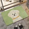 Alfombra de terciopelo con tecnología creativa, alfombra para cachorros con pintura al óleo, alfombra para puerta de entrada, alfombra absorbente de agua para inodoro, alfombra para baño