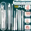 Kit de Herramientas para Manicura Transfronterizo Herramientas para Uñas de Manicura Set de 10 Piezas Cuidado de Uñas Gruesas Duras Encarnadas Recorte Cuchillo para Pedicura