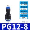Aks Conector Rápido para Tubo de Aire Reductor Recto Accesorios Neumáticos Pgpegpyg16*14*12*8 Doble Extremo