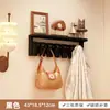 Perchero con forma de teclas de piano con estante para entrada, perchero creativo de madera maciza con gancho para pared