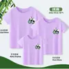Vestido Especial de Família Camiseta de Algodão de Manga Curta Família de Três Quatro Vestido de Família Camiseta Casual Verão Novo Estilo