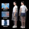 Conjunto de impermeable y pantalón de lluvia desechables de PE engrosado con cubrepies, adecuado para áreas escénicas y parques de atracciones, conjunto de impermeable de dos piezas para adultos