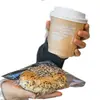 Taza de Café Famosa en Internet, Vaso Desechable de Pulpa de Bambú con Tapa, Doble Capa Engrosada, Vaso para Bebidas Calientes de Empaque Comercial para Llevar