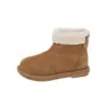 Botas Birkenstock para Niña Estilo Invierno 2026 Botines Infantiles Botas de Nieve Moda Coreana Calentitas con Felpa Botas de Bebé Retro