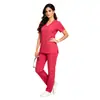 Roupas personalizáveis para lavar à mão com LOGO, cintura com amarração, uniformes de trabalho para salão de beleza, uniformes de enfermeiro para exportação, roupas para esfregar as mãos, roupas para lavar à mão em pequena quantidade