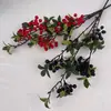 Frutas e Flores Artificiais para Decoração de Cena de Casamento, Arranjos Festivos de Frutas e Galhos, Frutas de Azevinho no Atacado, Flores Especiais para Casamentos