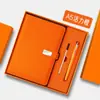 Conjunto de Caixa de Presente para Notebook de Alta Qualidade com Logotipo Personalizável, Estilo Executivo, Caderno Simples e de Alta Qualidade, Caneta, Pen Drive USB, Caderno