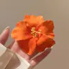 Presilha de Cabelo Fresca e Estilosa, Perfeita para Fotos, para Mulheres, Presilha de Cabelo Borboleta Orquídea, Moderna e Versátil, Acessório de Cabelo de Alto Valor, Presilha Lateral Dopamina