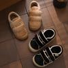 Zapatos de mujer con suela gruesa y acolchado de algodón para otoño e invierno, nueva moda, versátiles, de velcro, estilo coreano, EVA antideslizantes, cálidos, zapatillas de exterior tipo Mao Mao