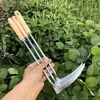 Cuchillo para cebollín Sk-5 de Acero Importado para Uso Doméstico, Cuchillo Cortador de Cebollín de Acero al Manganeso, Hoz Pequeña para Deshierbar el Jardín