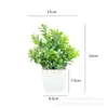Venda quente transfronteiriça planta artificial planta verde artificial decoração interna e externa vaso de plástico eucalipto vaso pequeno enfeites de flores artificiais