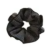 Goma para el pelo de estilo coreano, simple, a cuadros, multicapa, con sensación de alta gama, nuevo accesorio para el pelo versátil para coleta baja 2025
